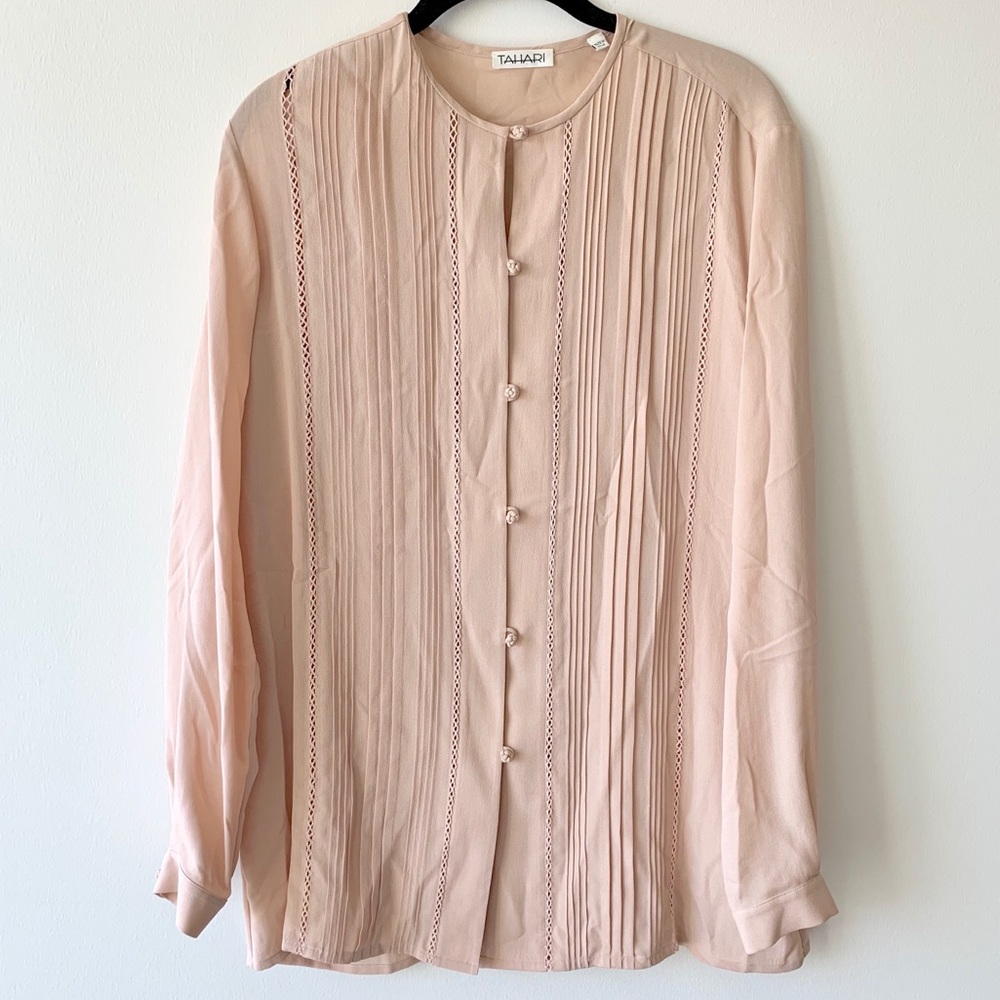 Vintage Elie Tahari button up shirt / blouse